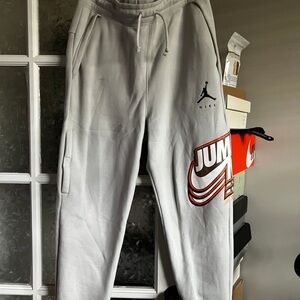 Nike Men's Light Gray Jumpman Joggers